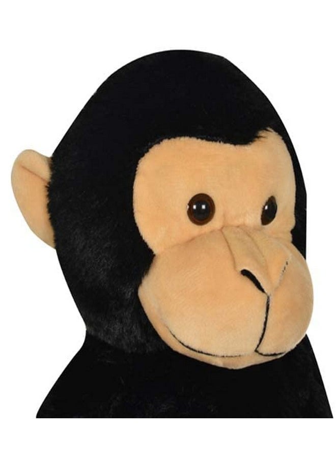 Cute Hanging Black Velcro Monkey Soft Toy | Gift For Girls/Kids | Stuffed Plush Animal | - 52Cm