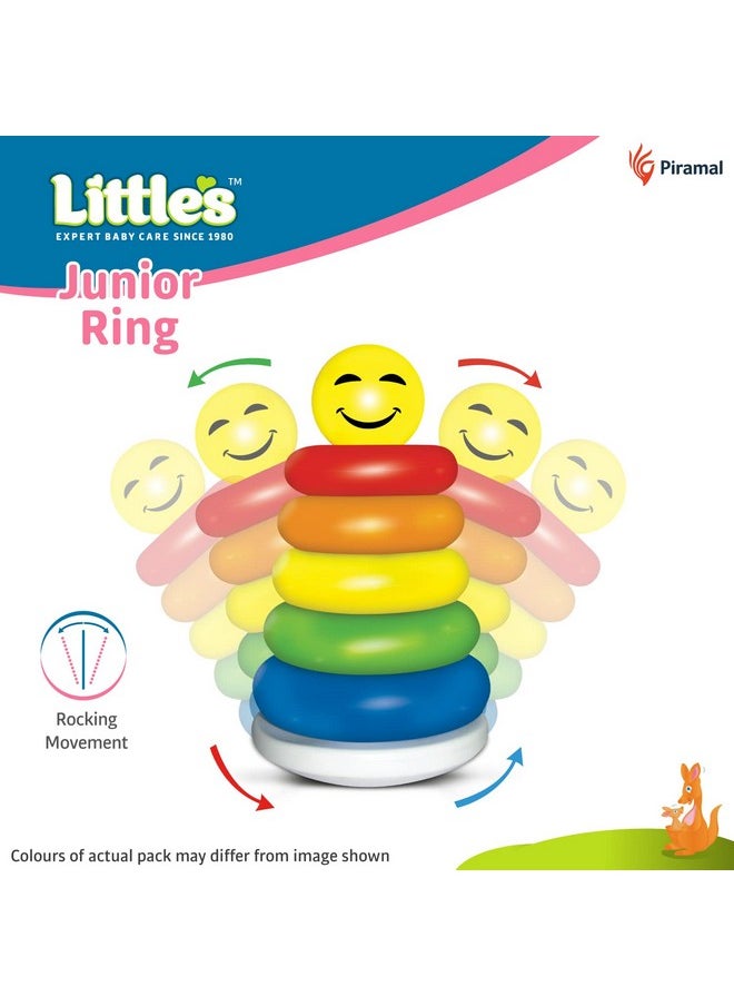 Junior Ring | Stacking Toys For Kids | 6 Rings Multi-Colour Kids Toys | Colorful Toddler Activity Toys | Baby Toys | Motor And Reasoning Skills