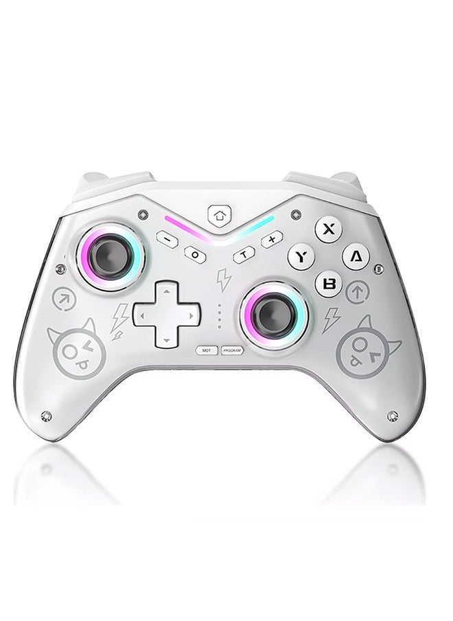 Wireless game controller, LED light effect, with vibration sensation