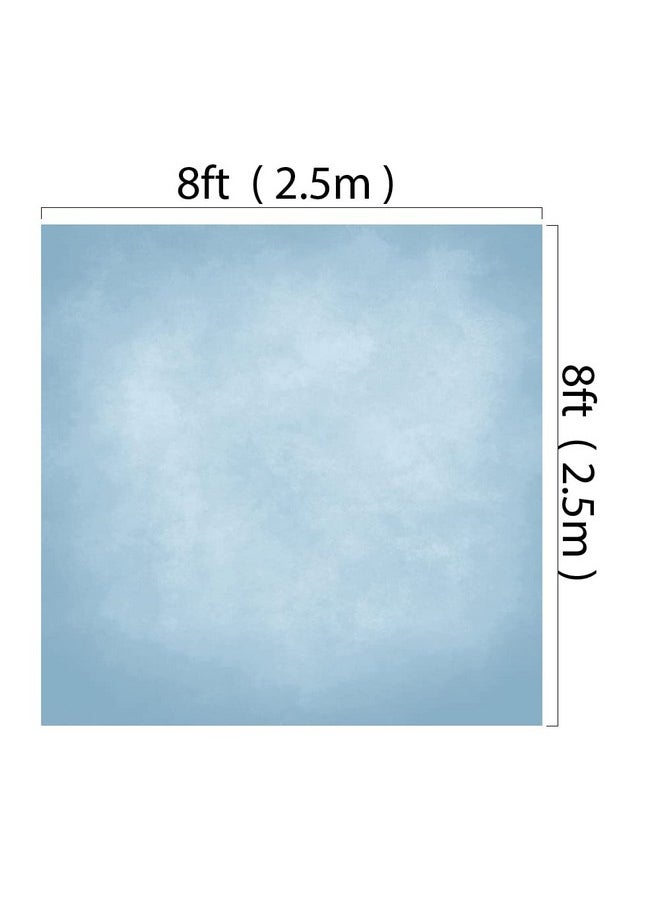 8X8Ft/2.5X2.5M Blue Backdrop Texture Baby Blue Portrait Photo Shoot Studio Props