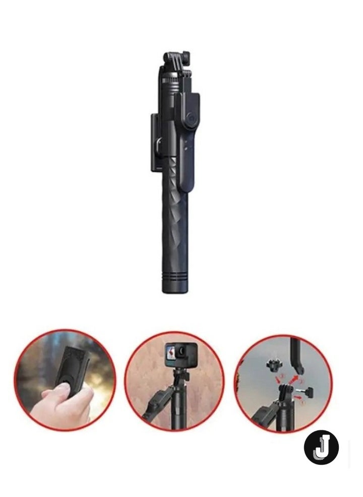 360° Rotatable Camera Mount Holder Selfie Stick – Adjustable, 75m Telescopic for Selfies, Vlogging & Live Streaming