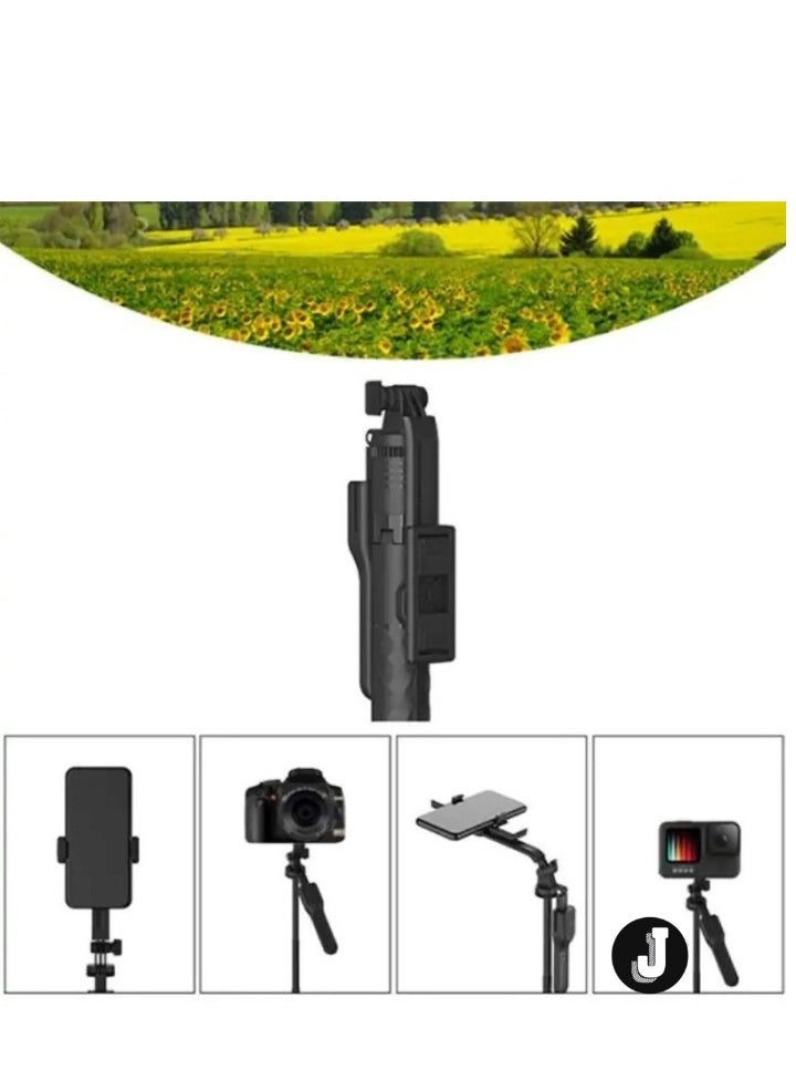 360° Rotatable Camera Mount Holder Selfie Stick – Adjustable, 75m Telescopic for Selfies, Vlogging & Live Streaming