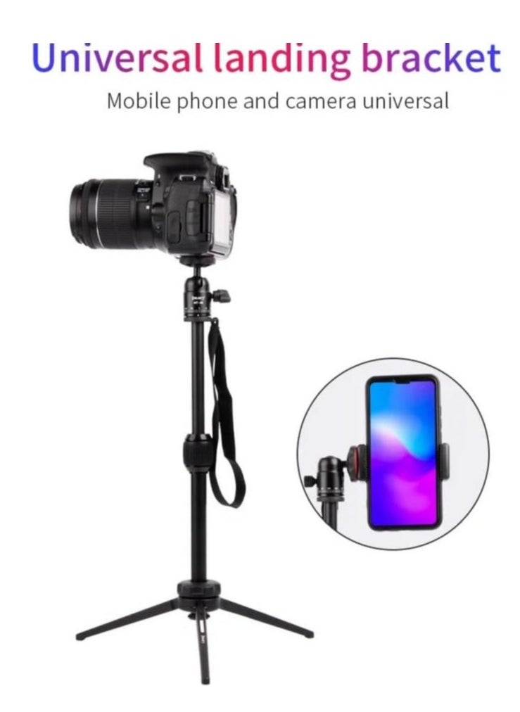 Table Tripod Stand – Lightweight Aluminum, 39.5cm Max Height, 3kg Load Capacity for Mobile Phones & Cameras