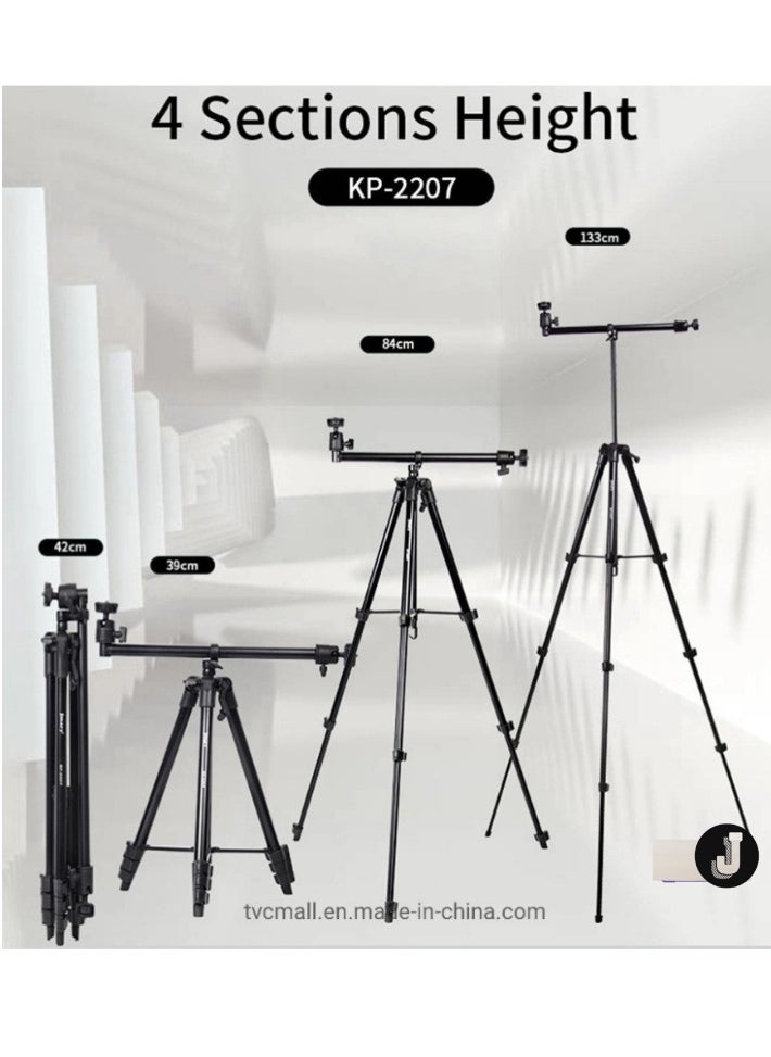 Versatile 2-in-1 Overhead & Vlogging Tripod for Pro-Level Content Creation