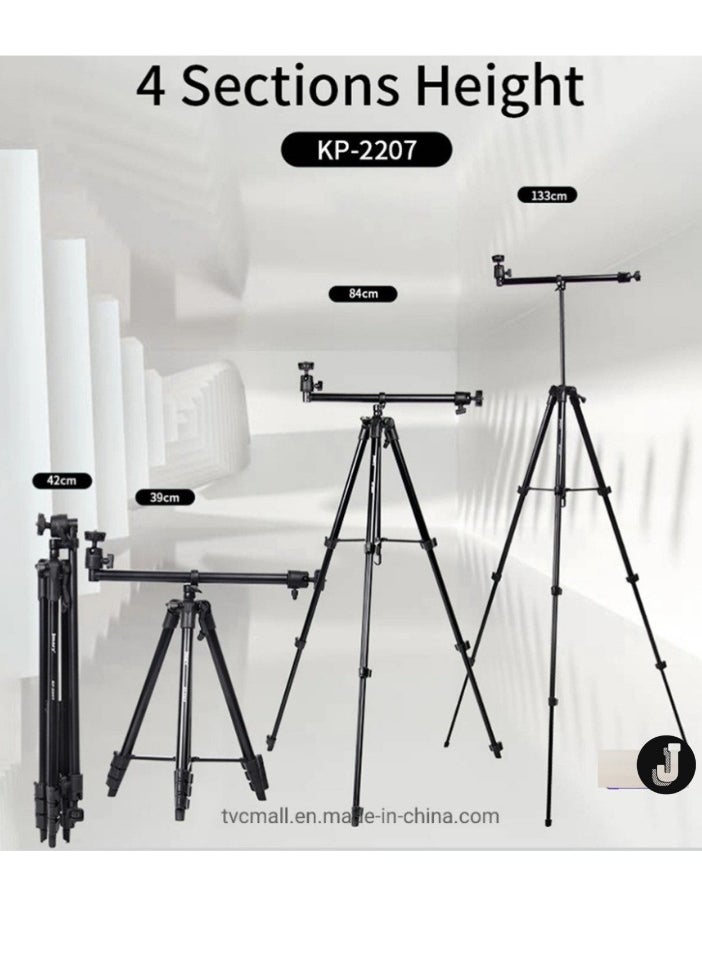 Versatile 2-in-1 Overhead & Vlogging Tripod for Pro-Level Content Creation