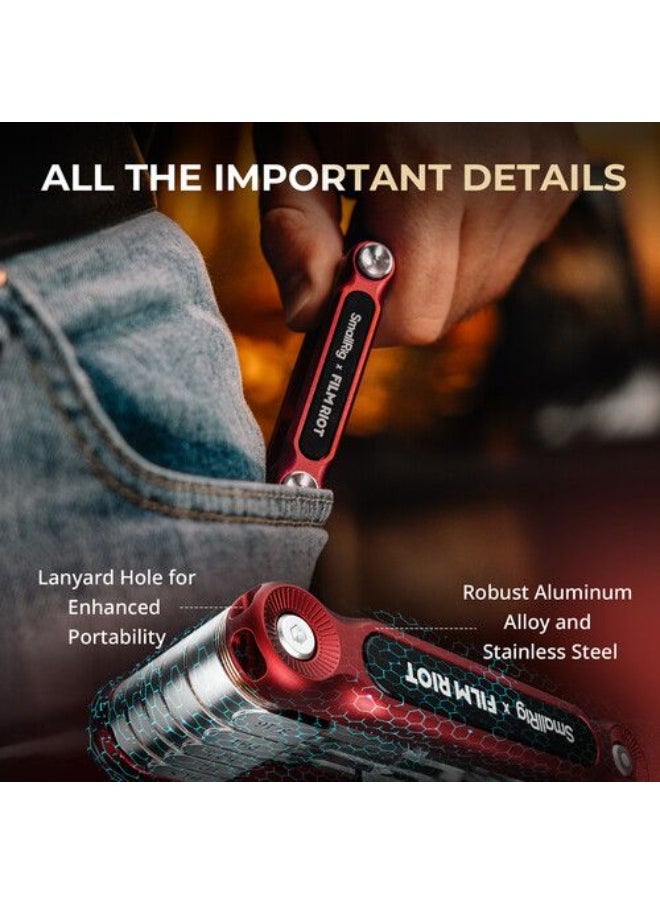 SmallRig x FILM RIOT 10-in-1 Folding Wrench Set with Multiple Angle Positioning (Red) 4813