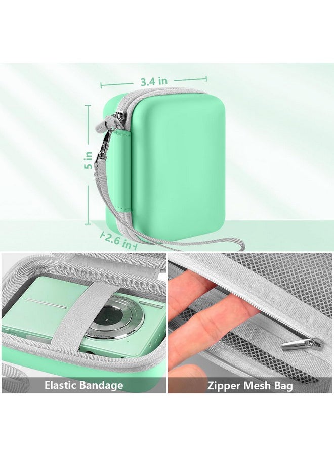 Digital Camera Case Compatible With Lecran/Camkory/Iweukjlo/Vahoiald/Uikicon/Jckduhan/Akjjhfue Fhd 1080P 44Mp Point Digital Camera,Compact Digital Camera For Teens And Kids-Green(Case Only)