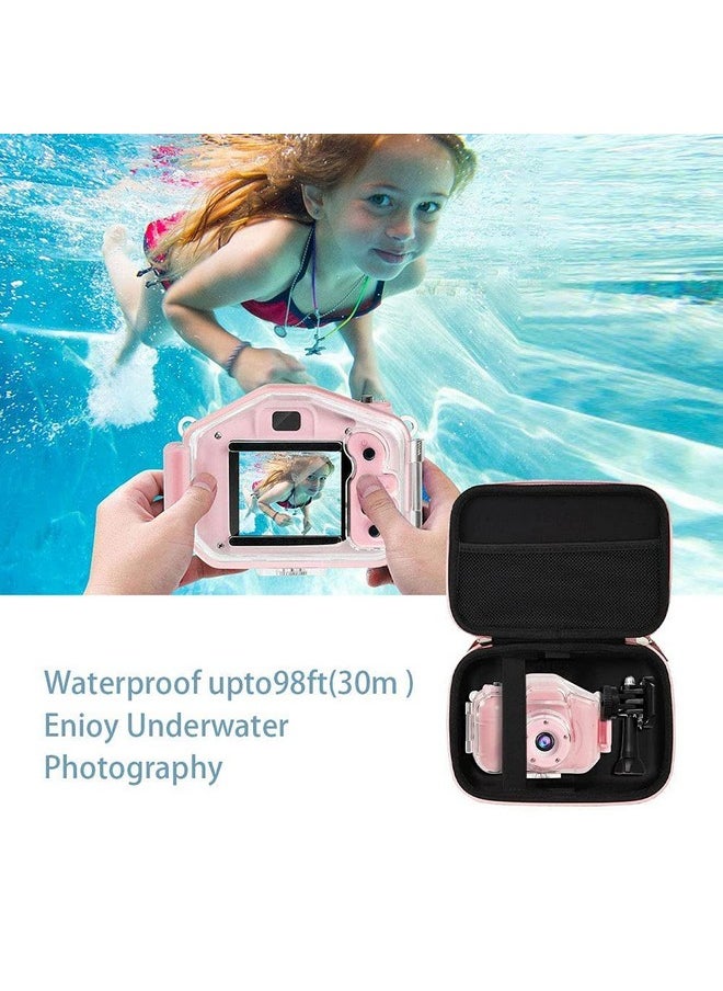 Camera Case Compatible With Agoigo/Prograce/Ourlife/Bryseten And More Kids Waterproof Digital Video Camera Toy-Girls Boys Birthday Gifts (Case Only)-Pink