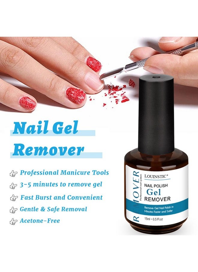 Gel Polish Remover: Professional Gel Nail Polish Remover For Nails, 3-5 Minutes Easy Quick Gel Nail Remover