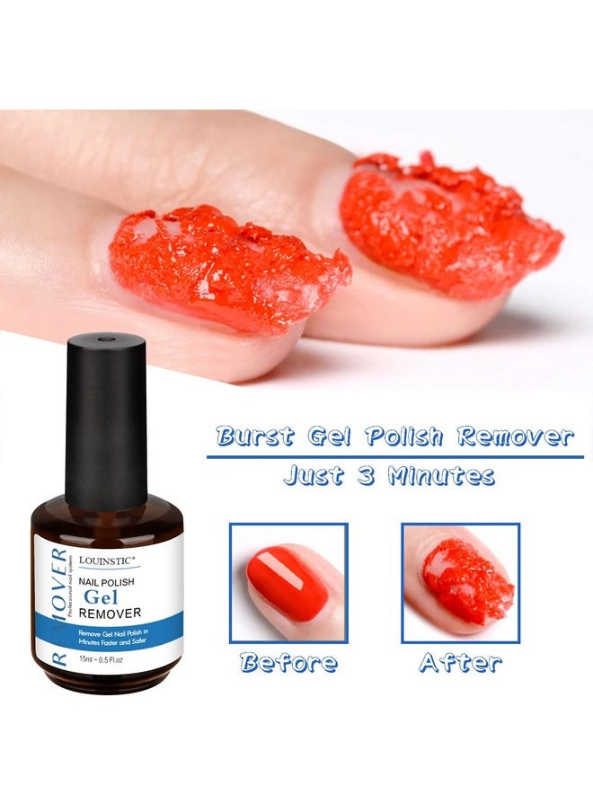 Gel Polish Remover: Professional Gel Nail Polish Remover For Nails, 3-5 Minutes Easy Quick Gel Nail Remover