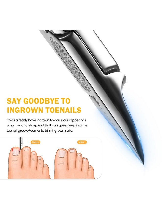 Straight Toenail Clippers For Ingrown Toenail Prevention, Podiatrist Ingrown Nail Clippers For Thick Toenails, Ergonomic Finger Nail Clippers For Adults, Seniors, Men And Women