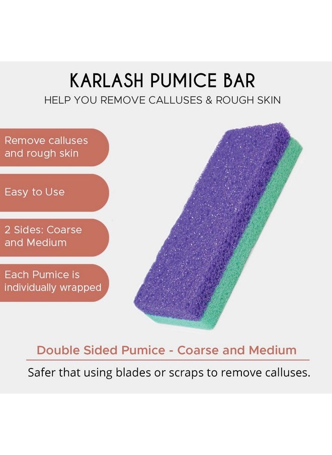 Professional Pedicure Foot Pumice Stone For Feet Skin Callus Remover And Scrubber For Dead Skins 2 Sided (Pack Of 4)
