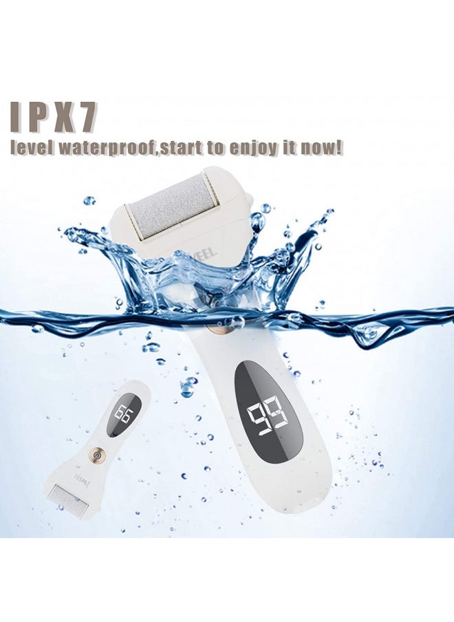 Callus Remover For Feet Shaver Rechargeable Electric Foot File Pedicure Tools For Feet Professional Callous Shaver Waterproof Pedicure Kit For Cracked Heels and Dead Skin