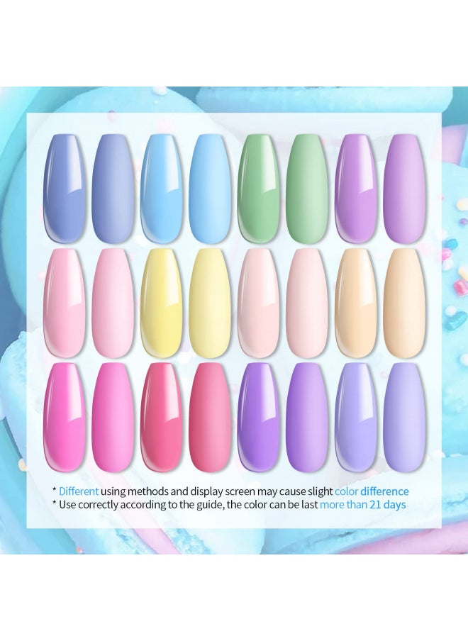 UR SUGAR Pastel Gel Nail Polish, 12 Colors Easter Spring Summer Gel Polish Set Pastel Light Color Pink Purple Yellow Green Blue Macaroon Candy Colors Soak Off Gel Polish Easter Gifts for Women Girls
