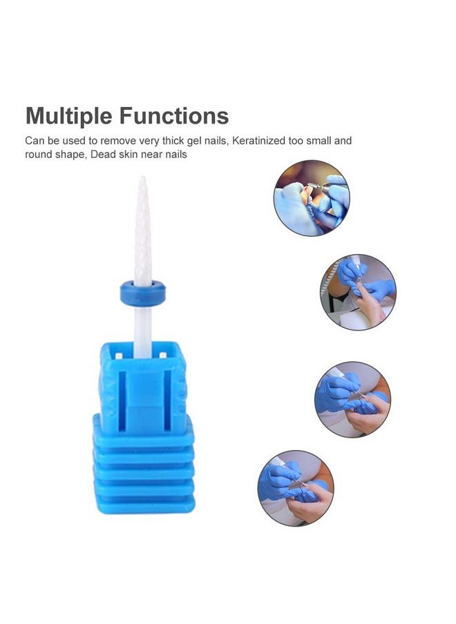 Manicure Tool, Premium Ceramic Nail Drills, Nail Drill Bits Smooth Tip Drill Bits Professional Nail Cutters Bits For Acrylic Nails, Safety Cuticle Clean Gel Removal(01# Fire Arrow M)