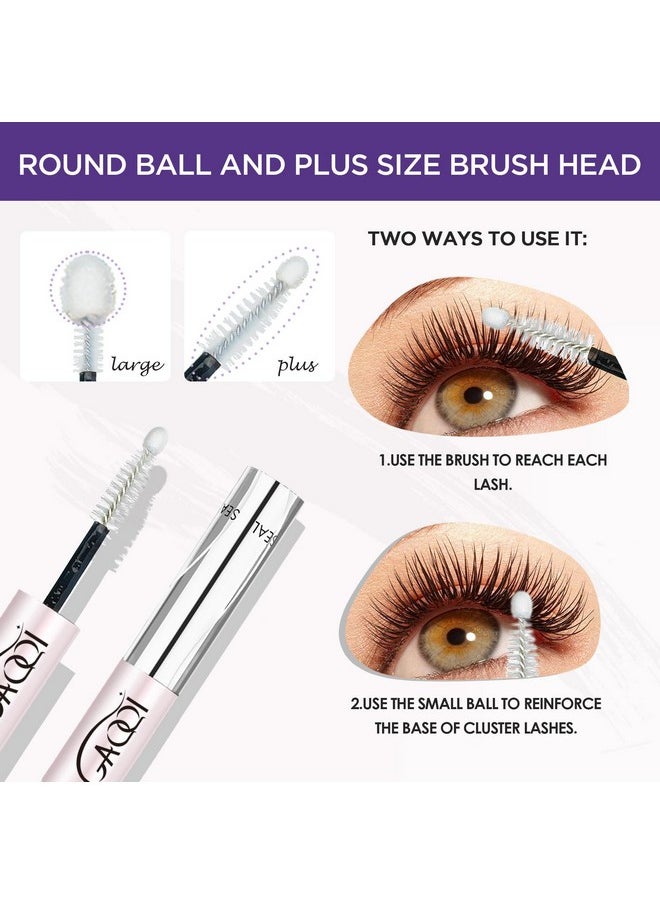 Lash Bond And Seal Waterproof 10Ml Lash Cluster Glue For Eyelash Clusters Bond And Seal Lash Glue 2 In 1 Eyelash Glue Diy At Home Hold 48-72 Hours