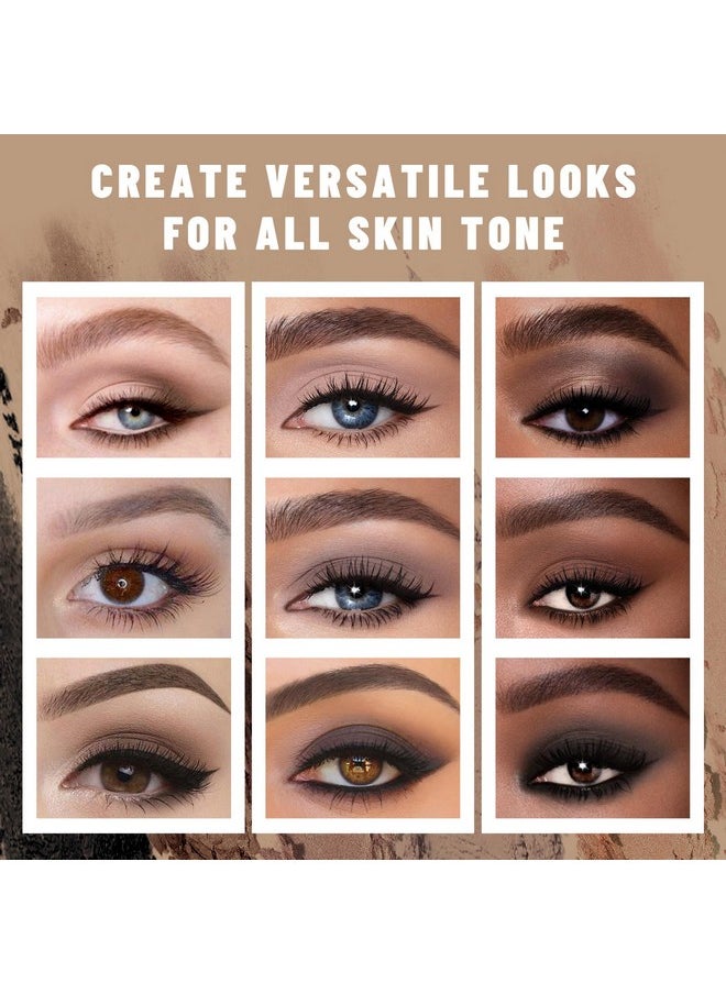 6 Colors Mini Naked Eyeshadow Makeup Palette Neutral Nude Smoky Eye Shadow Taupe & Brown Matte Make Up Pallet With Mirror Highly Pigmented Long Lasting Waterproof Travel Size Gift Kit 01