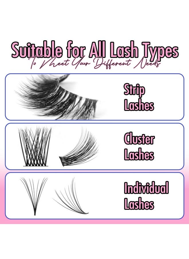 Eyelash Glue, Super Strong Hold For False Eyelashes, Lash Glue, Eyelash Adhesive, Latex Free, Suitable For Sensitive Eyes, Waterproof, White 0.176 Oz