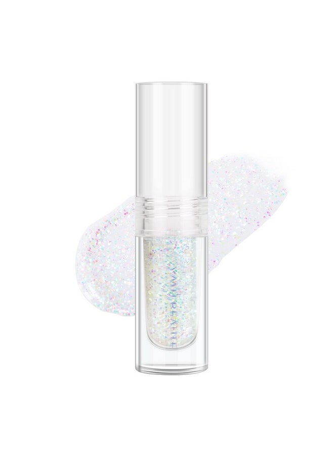 Liquid Glitter Eyeshadow, Pigmented, Long Lasting, Quick Drying, Easy To Apply, Loose Glitter Glue For Eye Crystals Makeup (Transparent Flashing Colorful Sequins 01)