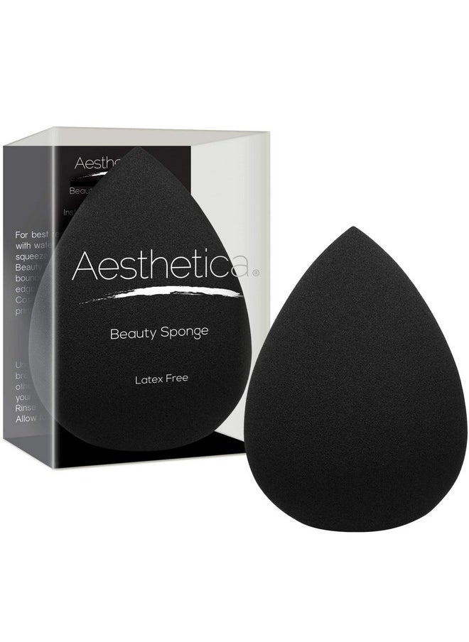 Cosmetics Beauty Sponge Blender - Latex Free And Vegan Makeup Sponge Blender - For Powder, Cream Or Liquid Application - One Piece Make Up Sponge