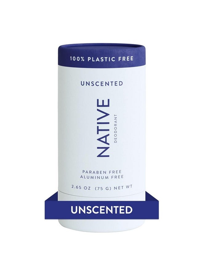 Plastic Free Deodorant Contains Naturally Derived Ingredients, 72 Hour Odor Control | Deodorant For Women And Men, Aluminum Free With Baking Soda, Coconut Oil And Shea Butter | Unscented