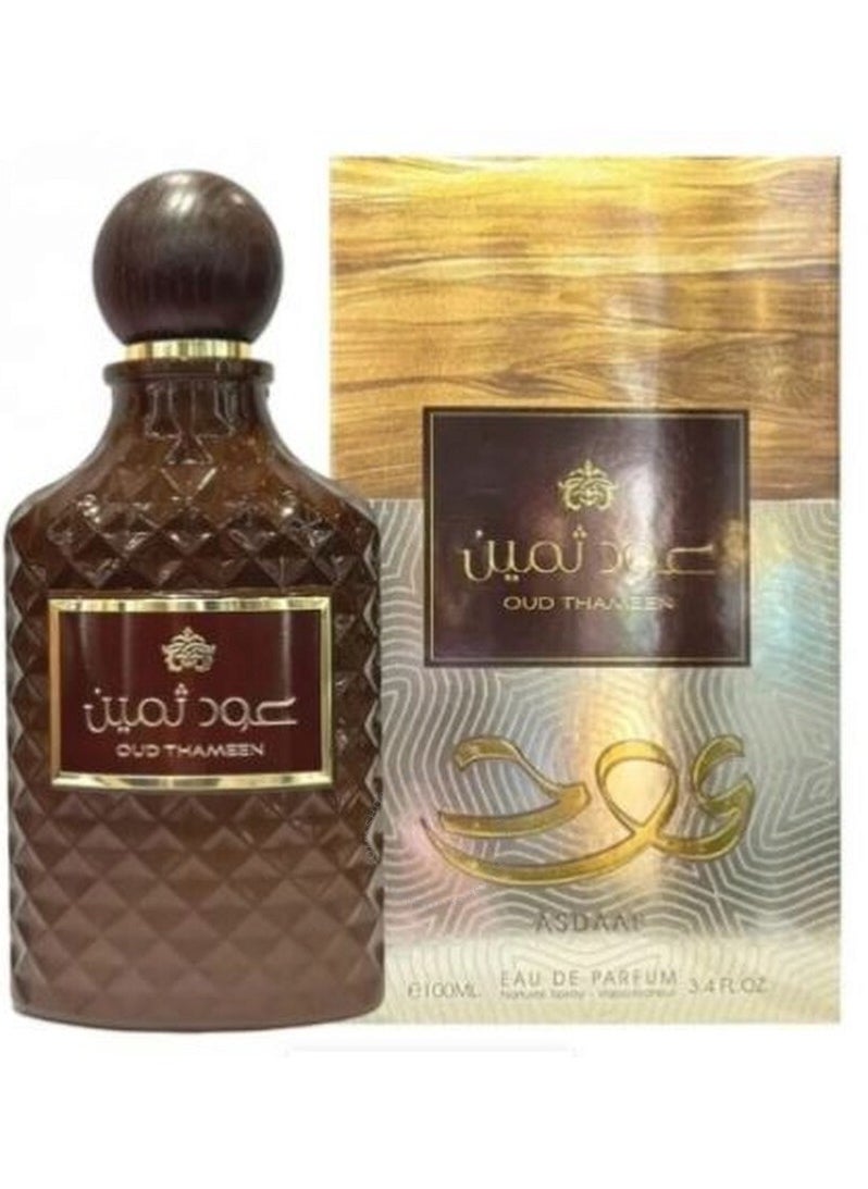 Lattafa Unisex Asdaaf Oud Thameen Eau de Parfum Spray - 3.4 oz (100ml)