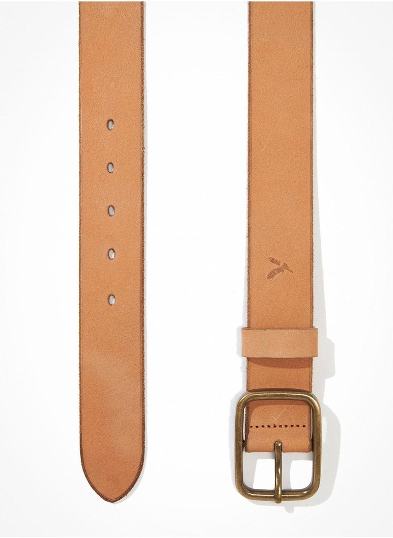 Raw Edge Leather Belt