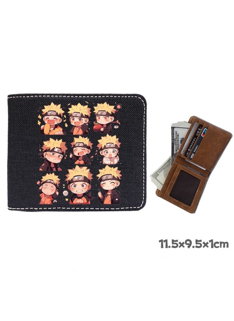 New Naruto Printed Waterproof Wallet