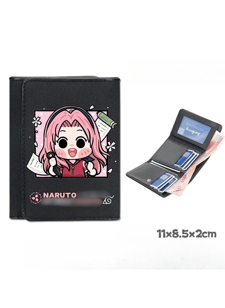 New Naruto Printed Waterproof Wallet