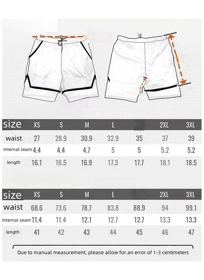 New Naruto 102D Digital Printed Dragon Ball Double Layer Shorts