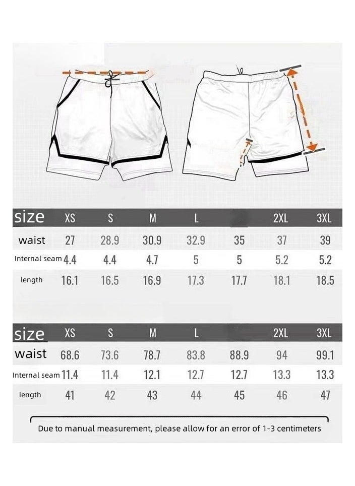 New Naruto 66D Digital Printed Dragon Ball Double Layer Shorts