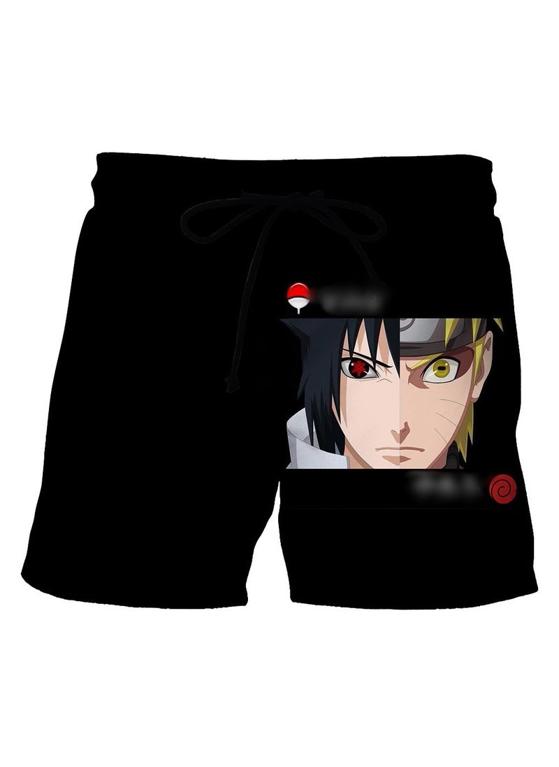 New Naruto 1534D Digital Printed Dragon Ball Double Layer Shorts