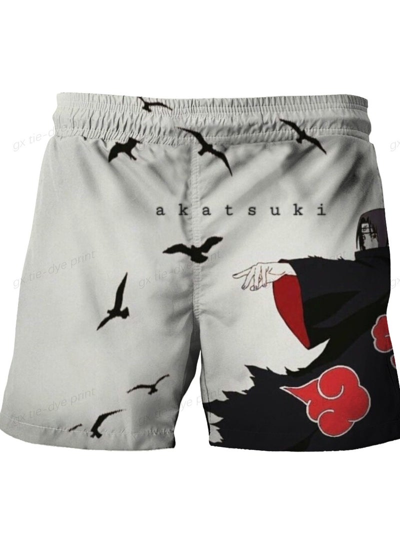 New Naruto 1624D Digital Printed Dragon Ball Double Layer Shorts