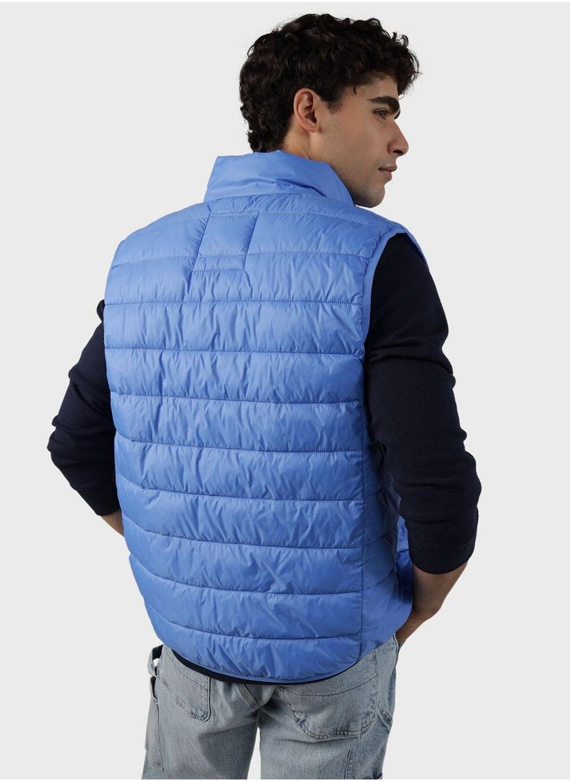 Zip Through Puffer Vest