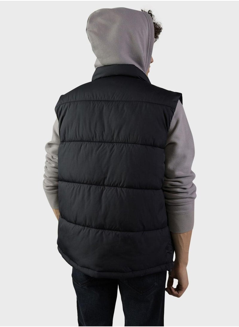 Zip Through Puffer Jacket