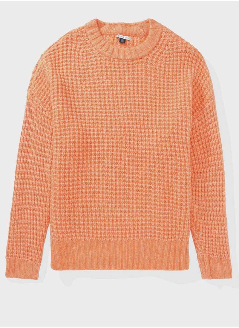 Crew Neck Knitted Sweater
