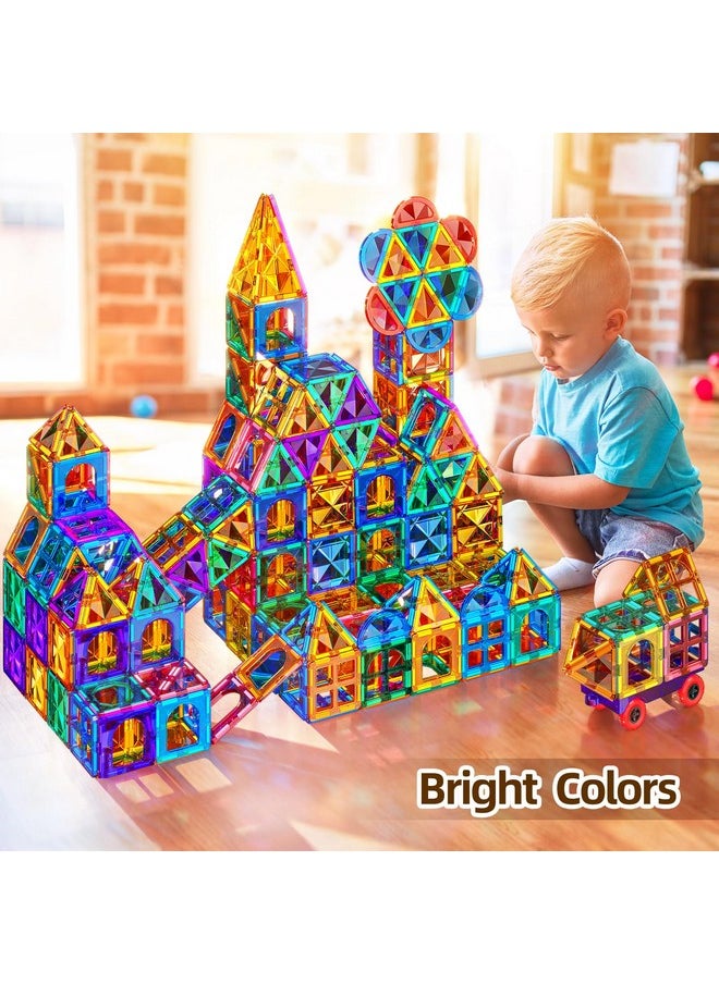 Magnetic Tiles,Building Blocks, Magnets Building Set, Learning And Education Toys Christmas Toy Gift For Ages 3 4 5 6 7 8+ Year Old Toddler Kids Boys And Girls (Magnetic Tiles-80Pcs)