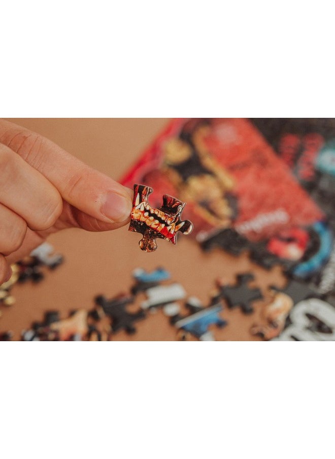 King Of Horror Collage Puzzle For Adults Inspired By Stephen King | Difficult 1000 Piece Jigsaw Puzzle Toy | Interactive Brain Teaser For Game Night | 28 X 20 Inches