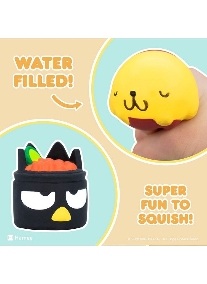 Sanrio Hello Kitty And Friends Cute Water Filled Surprise Capsule Squishy Toy [Sushi] [Birthday Gift Bag, Party Favor, Gift Basket Filler, Stress Relief Toy] - 1 Pc. (Mystery - Blind Capsule)