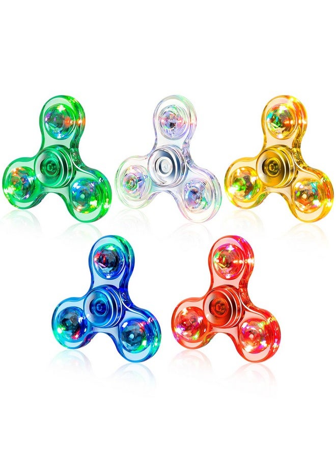 5 Pack Fidget Spinners｜Led Light Up Fidget Spinners For Children｜Party Favors｜Goodie Bag Stuffers Classroom Prizes