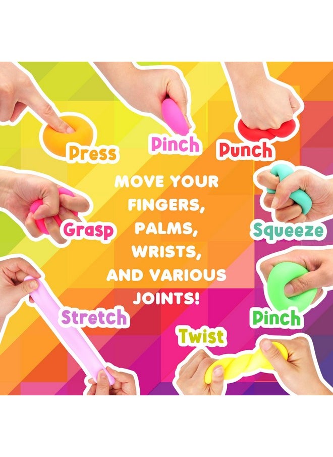 Squishy Stress Balls Fidget Toys: 18 Pack Mini Stress Balls For Kids And Adults, Soft Dough Balls Squishy Fidget Toys, Slow Rising Squishy Ball For Classroom Prize, Gifts Christmas Stocking Stuffers