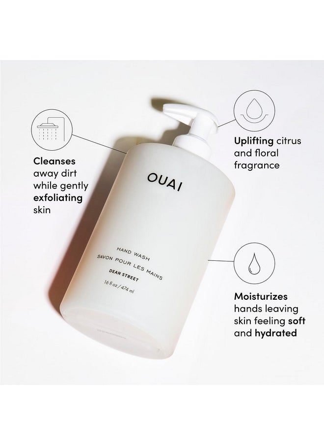 Hand Wash And Hand Lotion Set, Dean Street Scent - Moisturizes And Exfoliates With Daily Use - Made With Jojoba Esters, Avocado & Rosehip Oils - 16 Fl Oz Each