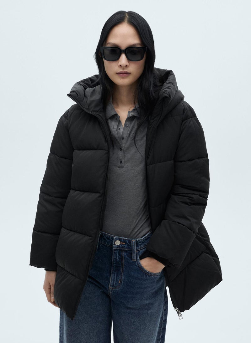 Hood Quilted Coat