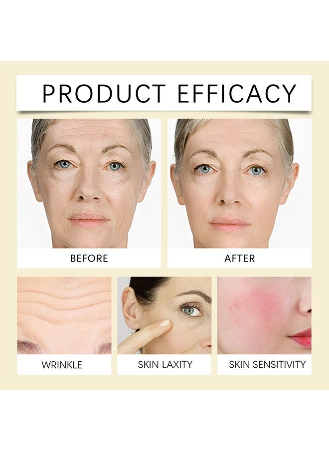Gold Protein Collagen Combination -Protein Thread Lifting Set, Soluble Protein Thread and Nano Gold Essence Combination, Absorbable Collagen Thread for Face Lift, Reverse Collagen Serum for Face, Smoothing Firming Moisturizing