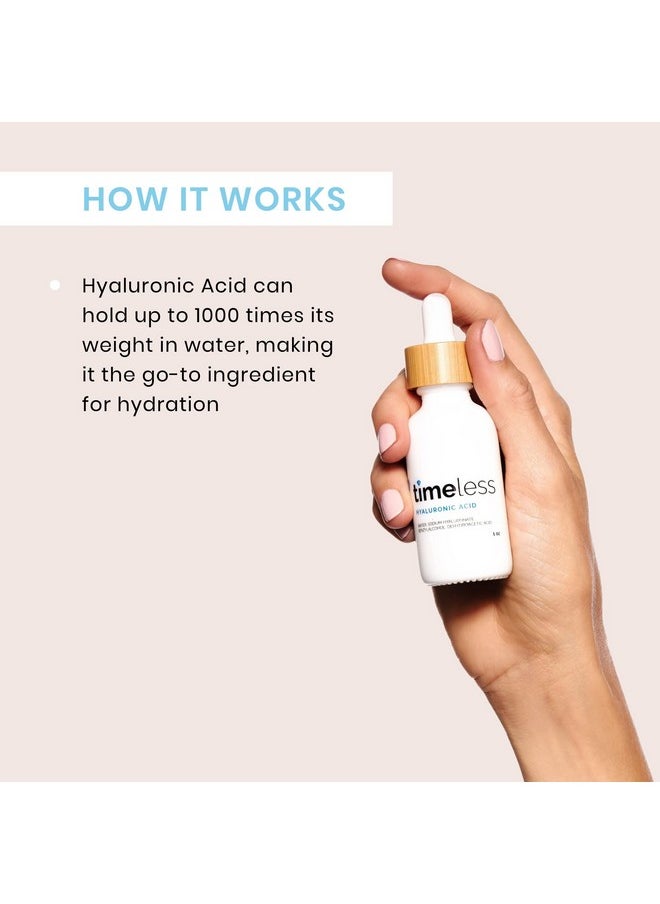 Hyaluronic Acid 100% Pure Serum - Hydrating Face Serum For Personal Care - Fragrance-Free Hyaluronic Acid Serum For Skin Care - 2 Oz (Pack Of 2)