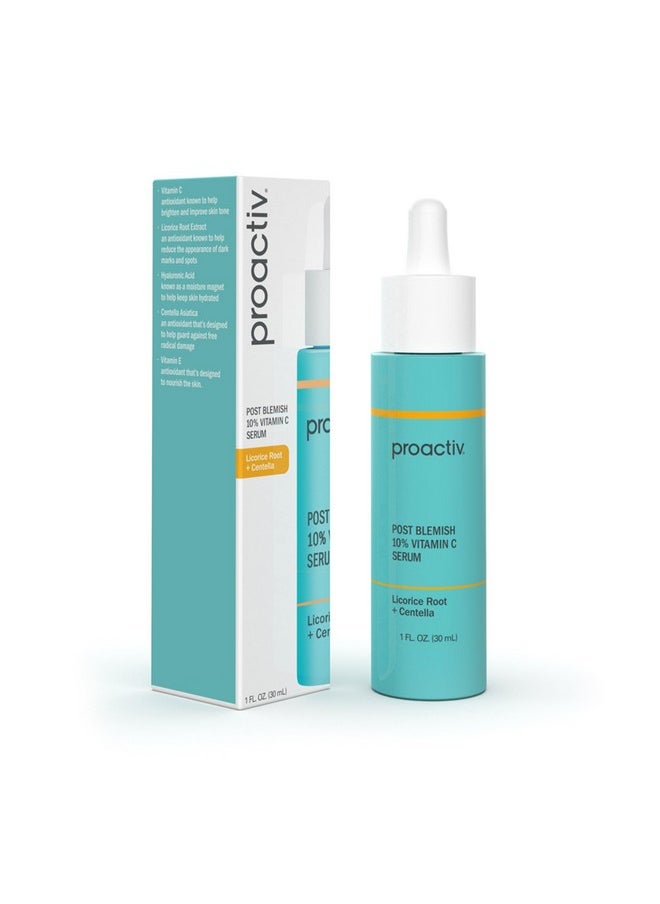 Post Blemish 10% Vitamin C Serum - Targets Dark Spots & Uneven Skin Tone. Formulated For Acne-Prone Skin