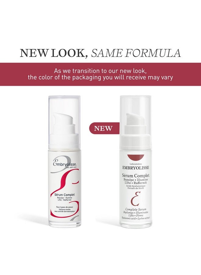 Complete Serum. Advanced Hydrating Formula With Hyaluronic Acid. Replumps, Illuminates, Lifts, Firms, 1.01 Fl.Oz.