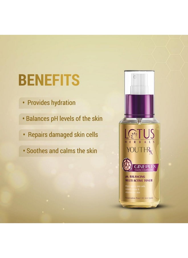 Youth Rx Ph Balancing Multi Active Toner, 100Ml, Golden (50000065)