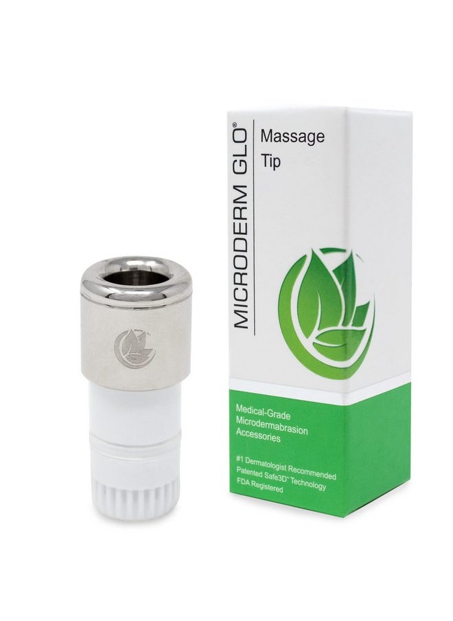 Premium Diamond Microdermabrasion Tips By Microderm Glo - Medical Grade Stainless Steel Accessories, Patented Safe3D Technology, Safe For All Skin Types. (Massage)