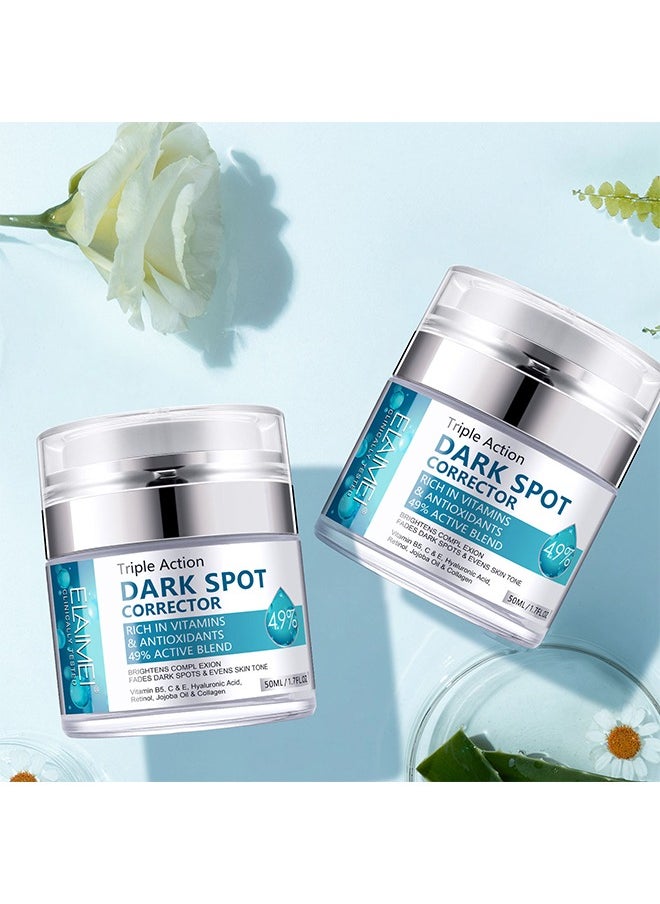 Dark Spot Corrector Rich in Vitamins & Antioxidants 49% Active Blend -  Dark Spot Corrector Cream, Melasma Treatment, Hyperpigmentation Treatment, Freckle Remover With Tranexamic Acid, Niacinamide, Squalane And Vitamin E 50ml